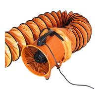 Ventilatore Estrattore Aria Industriale con Tubo Dotto Aspira Polveri e Fumo o