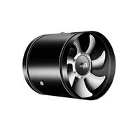 Ventilatore Estrattore, Estrattore Da 100 Mm Estrattore Di Fumo Ventilatore Da Condotto 140 M³/H Ventilatore For Tubi In Linea Silenzioso La Forte Addensata La Di Scarico Fissa For Restaura(Noir)