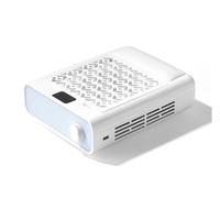 Ventilatore estrattore per unghie, Aspiratore di polvere for unghie professionale a turbina senza spazzole con 2 filtri riutilizzabili for salone di bellezza,per manicure