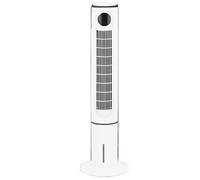 Ventilatore evaporativo a piantana Che soffia Aria Fredda, Ventilatore oscillante Senza Pale a 80° per Camera da Letto, raffrescatore evaporativo, Serbatoio dell'Acqua RI