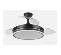 Ventilatore Fabrilamp 142599009 DC LED 72W 91 cm 3 pale nere timer remoto