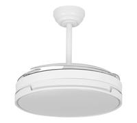 Ventilatore Fabrilamp Papiro DC LED 3 pale pieghevoli 6 velocità Bianco