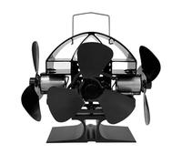 Ventilatore For Camino A Risparmio Energetico Alimentato A Calore, Senza Elettricità, Distribuzione Efficiente Del Calore, Resistente Alle Alte Temperature(18 Bla)