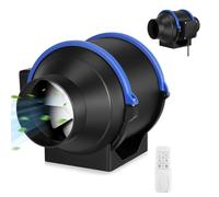 Ventilatore for canna fumaria commerciale for uso domestico, velocità regolabile, 15 cm, in linea, for bagno, ufficio, fabbrica, macchine for incisione,Resistenza