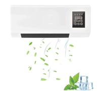 Ventilatore for condizionatore d'aria senza condotti, montaggio a parete portatile, mini ventilatore naturale 2 in 1 e sistema di riscaldamento/aria condizionata(A)
