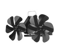 Ventilatore For Stufa A Legna A 12 Pale For A For Combustione Di Tronchi For Camino Silenzioso A Risparmio Energetico Con Protezione Dal Surriscaldamento Efficienza Termica(12 blades-Wall Mounted)