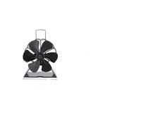 Ventilatore For Stufa A Legna Con 6 Pale, Mini Camino Nero, Ventilatore For Camino Ecofan, Silenzioso, Distribuzione Efficiente Del Calore