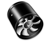 Ventilatore for tubi in linea bidirezionale da 7 "170 mm con corpo rinforzato in metallo progettato Estrattore aria(Black,TWO-WAY_220)