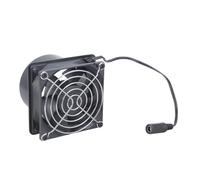 Ventilatore in in plastica ABS 12V 80mm con due condotti d per sistemi idroponici Scarico da cucina e raffreddamento elettronico Ventola manutenzione rimovibile per cucce per animali