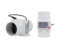 Ventilatore in linea da 12 V per tenda da coltivazione, 75100 mm con livello di rumore di 47 dB e alto flusso d'aria per ventilazione in bagni, camere per animali domestici e magazzini (75 mm)