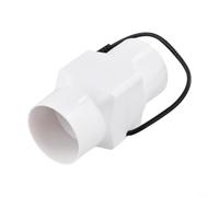 Ventilatore in linea da 12 V, potente ventola di scarico da 6 W, a basso rumore, 36 M³/h, mini ventilatore per bagno, cucina, area animali domestici (bianco, 60 mm)