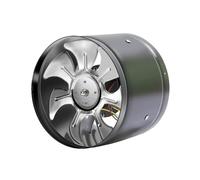 Ventilatore in linea, Ventilatore Da Condotto Da 4 Pollici Ventilatore D'aria Tubo Metallico Ventilatore Ventilatore Di Scarico Mini Estrattore Bagno Wc Ventilatore Da Parete Condotto Atti Ventilatore