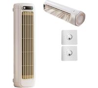 Ventilatore in piedi USB silenzioso, a 3 velocità Ventilatore portatile compatto efficiente dal punto di efficienza energetica con la porta USB per l'home Office Camping.Opzione di ricarica in albicoc
