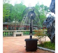Ventilatore industriale con piedistallo, serbatoio da 42 l, 3 velocità, ventola di raffreddamento per esterni, per patio, giardino e cortile