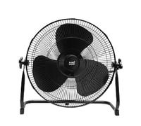 Ventilatore industriale DC solare 25 W, 3 velocità, 3 pale, porta USB, orientabile, 43 x 46 x 40 cm, ideale per una ventilazione efficiente e sostenibile.