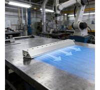 Ventilatore industriale del coltello dell'aria con la lunghezza regolabile e lo sbocco di precisione per le applicazioni della linea di produzione