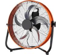 Ventilatore industriale resistente per pavimenti, circolatore d'aria ad alta velocità 250W con 4 velocità, inclinazione di 130 gradi, ruote portabili per l'officina del magazzino Garage Uso commercial