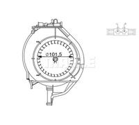 Ventilatore Interno MAHLE Per AUDI A6 C6 (4F2)