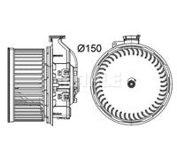 Ventilatore Interno MAHLE per Per Motore VW Up (121/ 122/ BL1/ BL2/ BL3/ 123