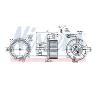 Ventilatore interno NISSENS 87109