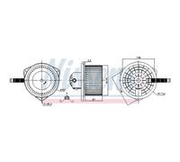 Ventilatore interno NISSENS 87142