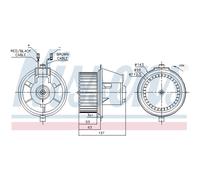 Ventilatore interno NISSENS 87148
