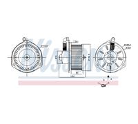 Nissens Ventilatore interno 87163 per Toyota Dyna/Toyoace Pianale piatto/Telaio 2001-2011