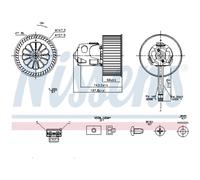Ventilatore interno NISSENS 87240