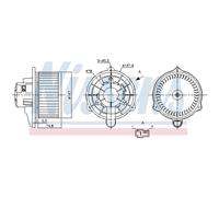 NISSENS 87270 Ventilatore abitacolo