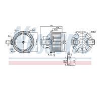 Ventilatore interno NISSENS 87548