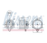 Ventilatore interno NISSENS 87568