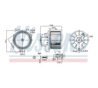 Ventilatore interno NISSENS 87709