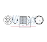 Ventilatore interno NISSENS 87722