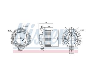Ventilatore interno NISSENS 87723