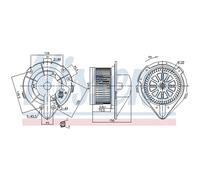 Ventilatore interno NISSENS 87798