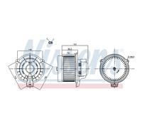 Ventilatore interno NISSENS 87821