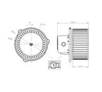 NRF Ventola abitacolo 34275 per Hyundai Santa Fé I Trajet Highway Van