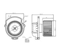 Ventola abitacolo 34297 NRF per TOYOTA IQ