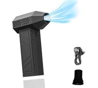Ventilatore Jet Dry, Potente Soffiatore Portatile da 130.000 Giri/min con 4 Modalità, in Alluminio con Torcia LED, Soffiatore con Ricaricabile USB C per la Pulizia di Esterni, Mobili, Auto.
