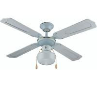 Kooper Ventilatore Soffitto A 4 Pale D106Cm 60W Bianco Windy