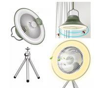 Ventilatore lampada campeggio zanzare treppiedi ricaricabile portatile esterno