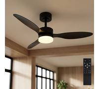 Ventilatore da Soffitto Plafoniera Lampada Letto LED Regolabile Memory Cct Timer [EEK: Inaditato]