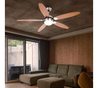 Ventilatore Lampada Soffitto da Vor-Rücklauf LED 3 Livelli Interruttore Tirare [EEK: G]