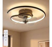 Ventilatore Lampada Soffitto Lampadario Camera Letto Regolabile LED Remoto Cct [EEK: E]