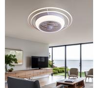 Ventilatore Lampada Soffitto Telecomando LED Luce Diurna Refrigeratore D 73 CM [EEK: Inaditato]