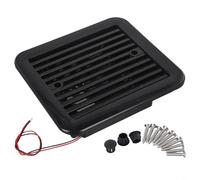 Ventilatore laterale per camper, scarico del tetto, ventilazione di raffreddamento silenziosa, resistente all'usura, non deformazione, facile da installare, per rimorchio camper (nero)