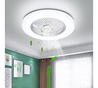 Ventilatore LED da Soffitto 72W Ventilatore da Soffitto Invisibile con Illuminazione Ventilatore Telecomando Dimmerabile Lampada da Soffitto Ventilatore Ultra Silenzioso Può Temporizzare Lampadari