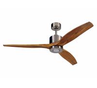 Ventilatore LED da Soffitto con Telecomando DC Akmani Cromo Teak Risparmio...