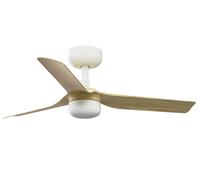 Ventilatore LED da Soffitto con Telecomando Mini Punt Bianco Acero DC Ventila... [EEK: F]
