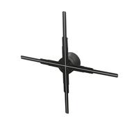 Ventilatore LED olografico 3D con 552 perline LED, display commerciale/pubblicitario con telecomando WiFi e controllo APP, applicazione multi-scena Ampio angolo di visione